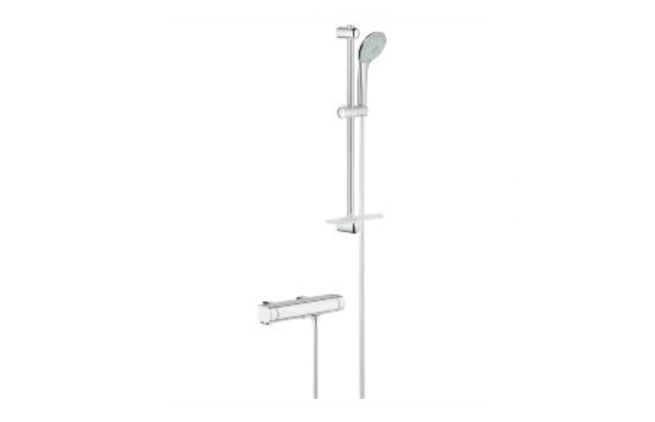 Термостатический смеситель для душа Grohe Grohtherm 2000 с душевым гарнитуром 34195001 АКВАМЕТРИЯ