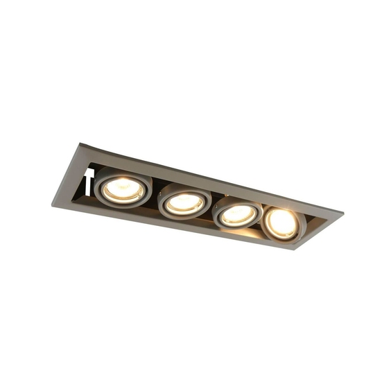 ВСТРАИВАЕМЫЙ СВЕТИЛЬНИК ARTE LAMP CARDANI PICCOLO A5941PL-4GY MNOGOROZETOK - МНОГОРОЗЕТОК