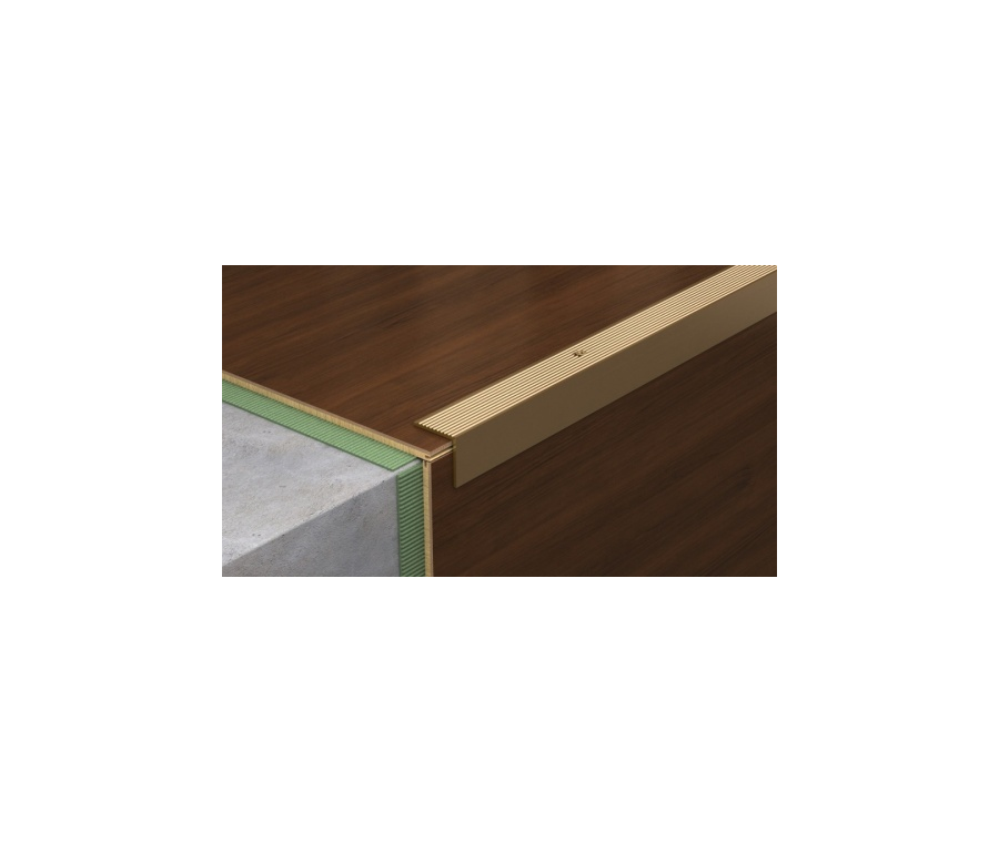 Порог угловой латунь 30 x 30 ПЛИНТУС ХОЛЛ