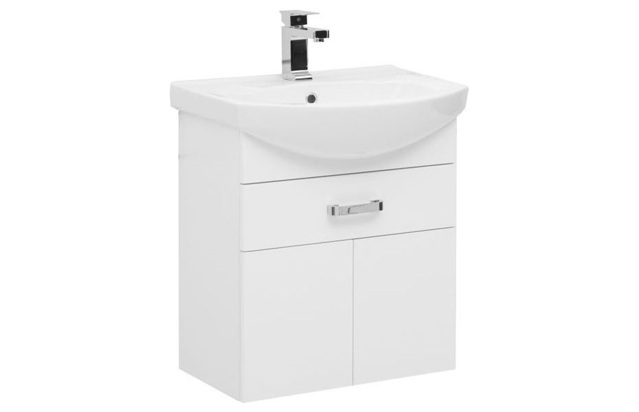 AQUANET Ирис 60 Тумба для ванной комнаты с раковиной (1 ящик, 2 дверцы) АТЕЛЬЕ ВАННОЙ КОМНАТЫ. САМАРА
