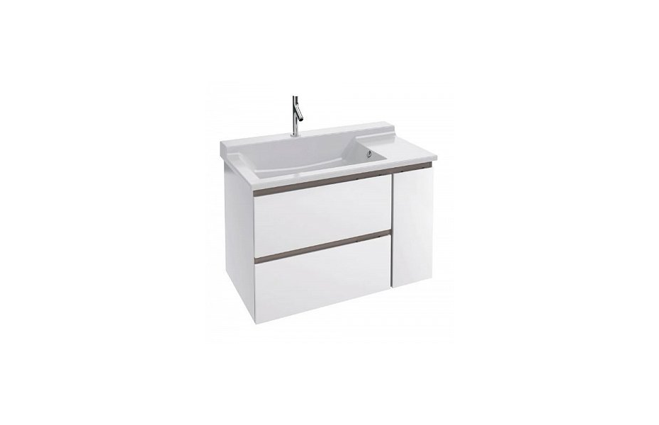 Тумба с раковиной Jacob Delafon Soprano 75 см EB1330-N18 белый МОСПЛИТКА