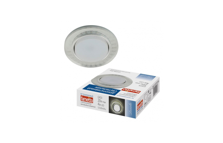 ВСТРАИВАЕМЫЙ СВЕТИЛЬНИК FAMETTO LUCIOLE DLS-L157 GX53 GLASSY/CLEAR 3D MNOGOROZETOK - МНОГОРОЗЕТОК
