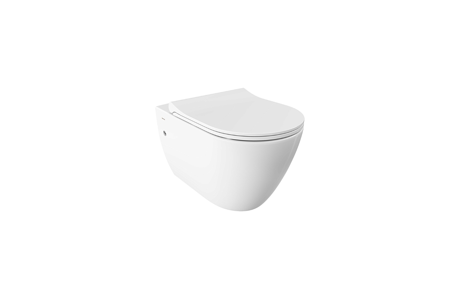 Унитаз подвесной безободковый Bocchi Venezia 1295-001-0129+A0330-001 (A0333-001) с крышкой-сиденьем микролифт, белый МОСПЛИТКА