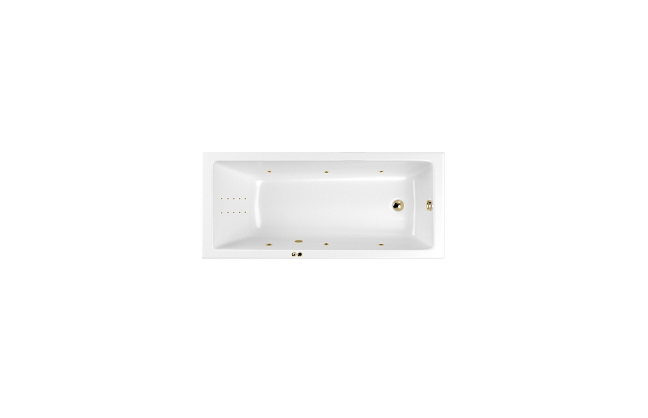 Акриловая ванна 150х70 см Whitecross Wave 0101.150070.100.LINENANO.GL белая МОСПЛИТКА