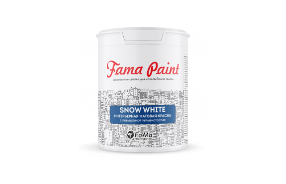 Snow white Fama paint Студия красок ТехноВуд