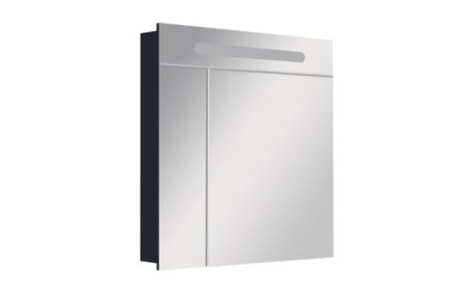 Зеркальный шкаф Roca Victoria Nord Black Edition 80x81 ZRU9000100 АКВАМЕТРИЯ