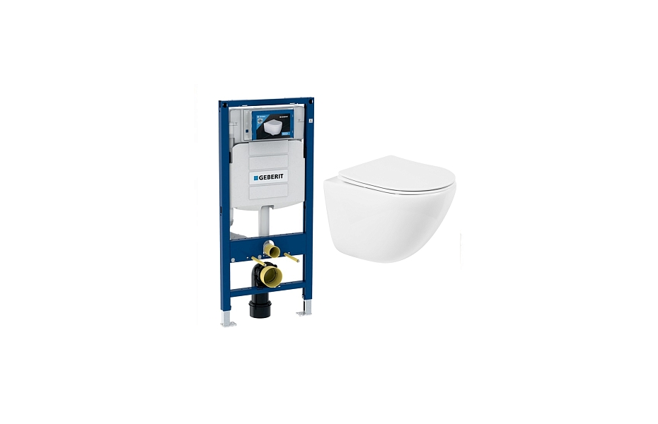 Комплект подвесной безободковый унитаз BelBagno Amanda BB051CHR + инсталляция 111.300.00.5 МОСПЛИТКА