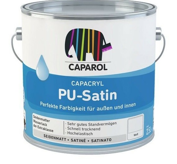 Эмаль полиуретановая Caparol Capacryl PU-Satin 2,4л КАПАРОЛ ЦЕНТР САМАРА