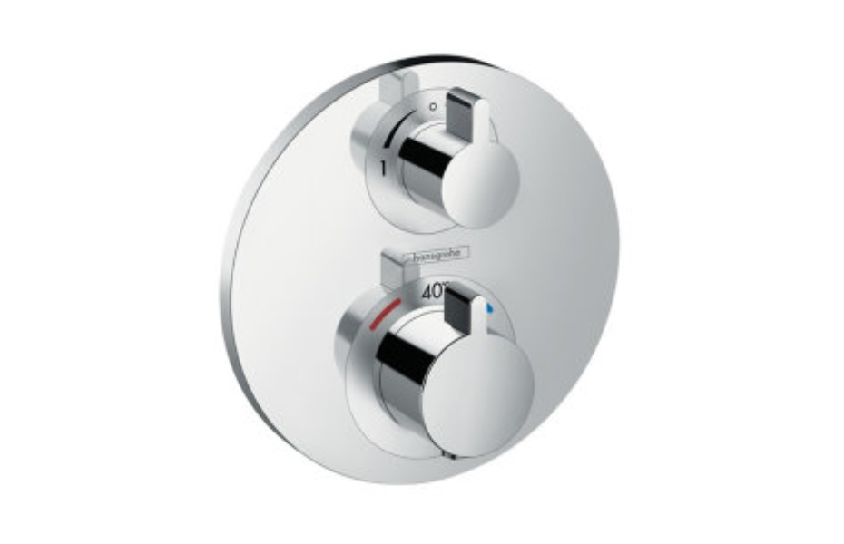 Термостат с запорным/переключающим вентилем Hansgrohe Ecostat S 15758000 АКВАМЕТРИЯ