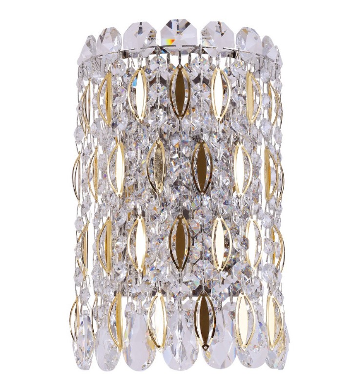 Crystal Lux LIRICA AP2 CHROME/GOLD-TRANSPARENT ЭСТЕТИКА СВЕТА
