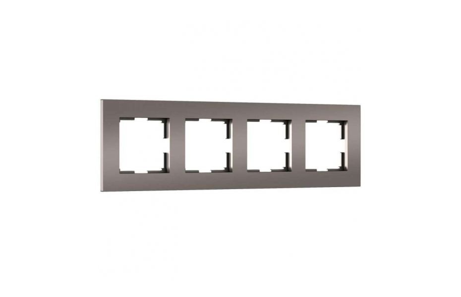 РАМКА НА 4 ПОСТА WERKEL SLAB БРОНЗА МАТОВЫЙ W0042963 4690389193538 МОСПЛИТКА