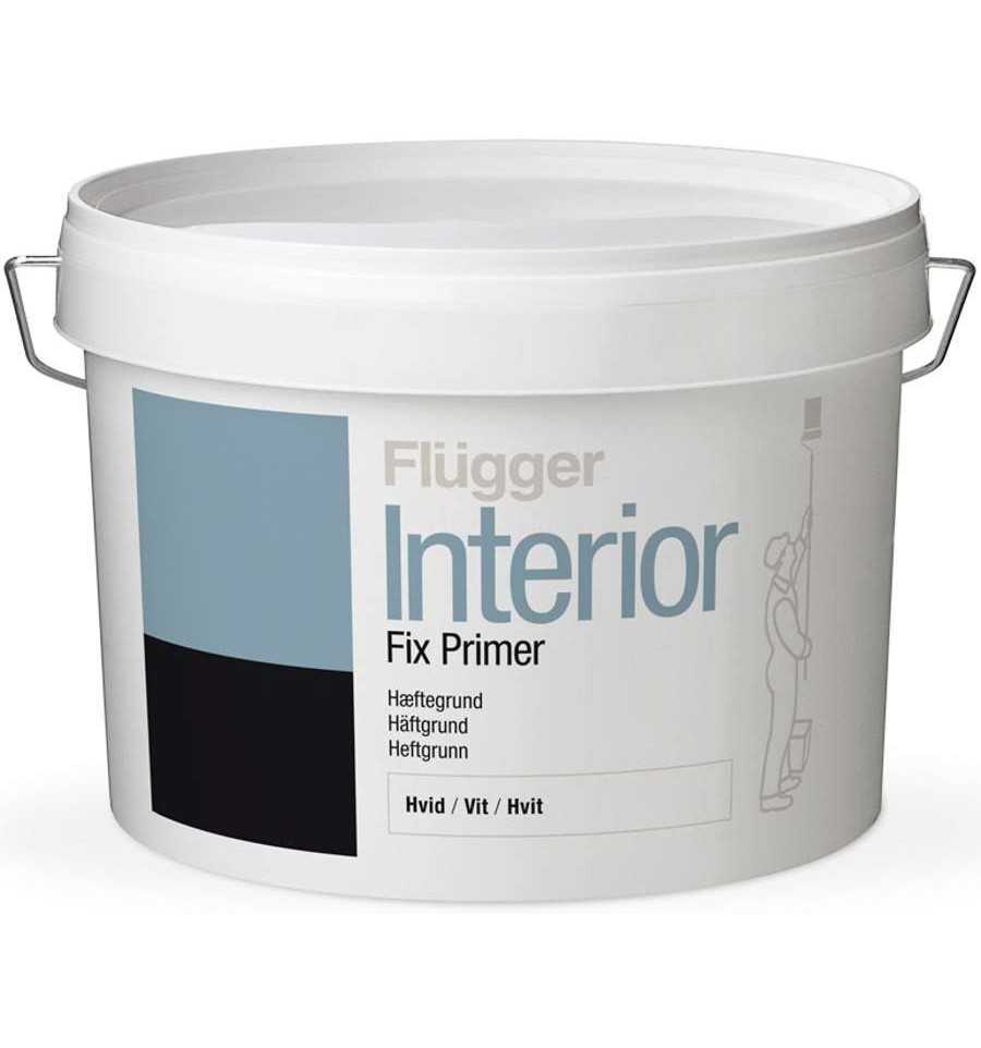 Акриловый грунт на водной основе с высокой адгезионной способностью Fluffer Interior Fix Primer 0.38л КРАСКИ FLUGGER