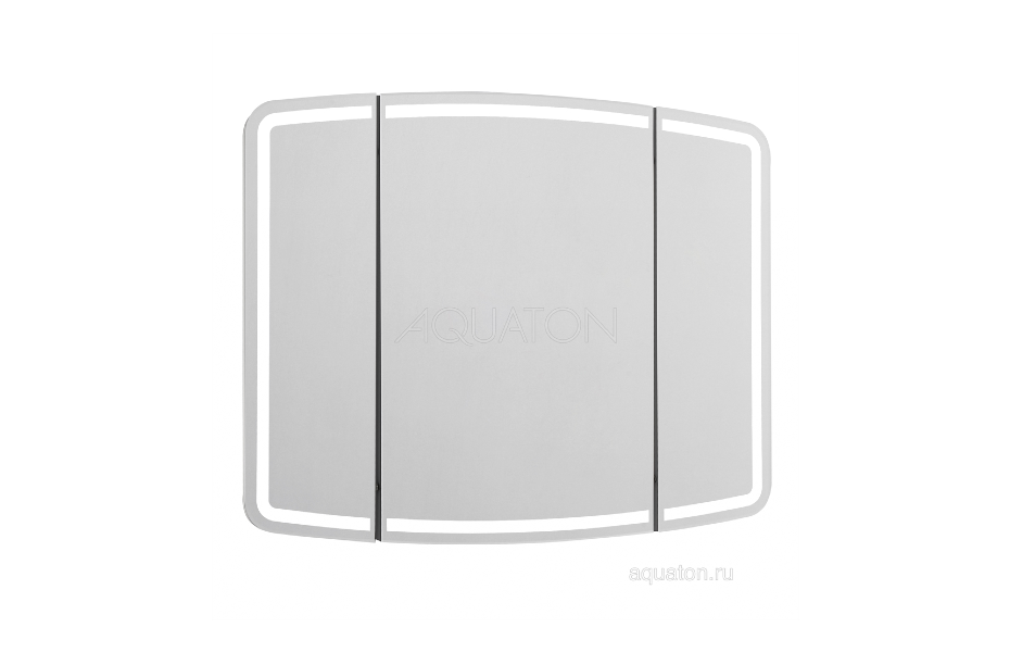AQUATON Asters 95 Зеркало тройное с подсветкой, с поворотными створками АТЕЛЬЕ ВАННОЙ КОМНАТЫ. САМАРА