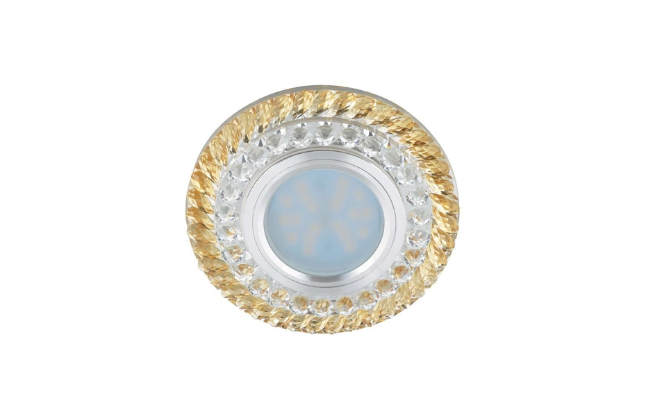 ВСТРАИВАЕМЫЙ СВЕТИЛЬНИК FAMETTO LUCIOLE DLS-L132 GU5.3 CHROME/GOLD MNOGOROZETOK - МНОГОРОЗЕТОК