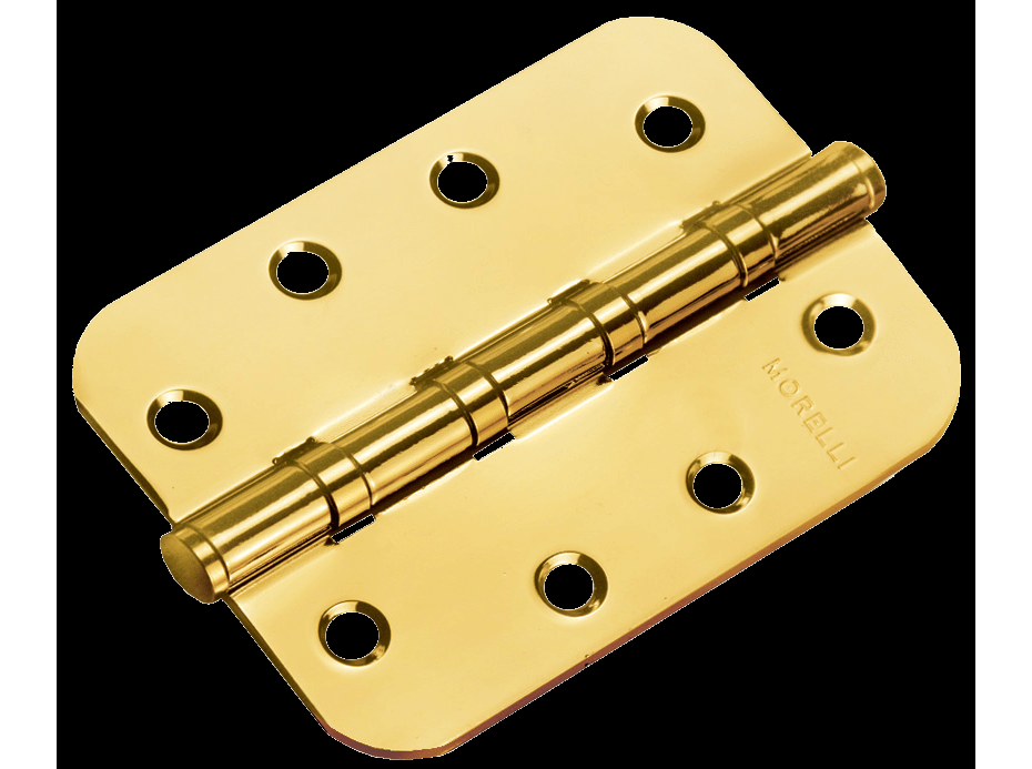 Петля MORELLI стальная универсальная скругленная MS-C 100X70X2.5-4BB SG Цвет - Матовое золото ФРАМИР ДВЕРИ