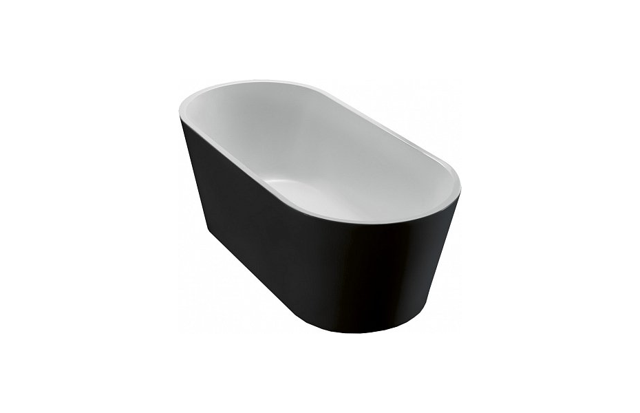 Акриловая ванна BelBagno 180х80 см BB71-1800-NERO-W0 без перелива, черный МОСПЛИТКА