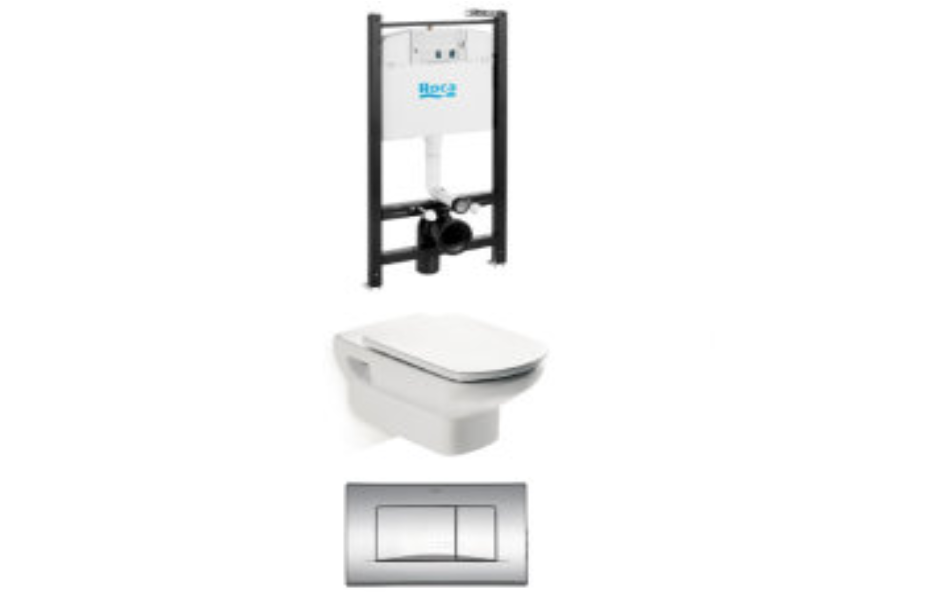 Комплект инсталляции с унитазом Roca Pack Dama Senso 893104090 АКВАМЕТРИЯ