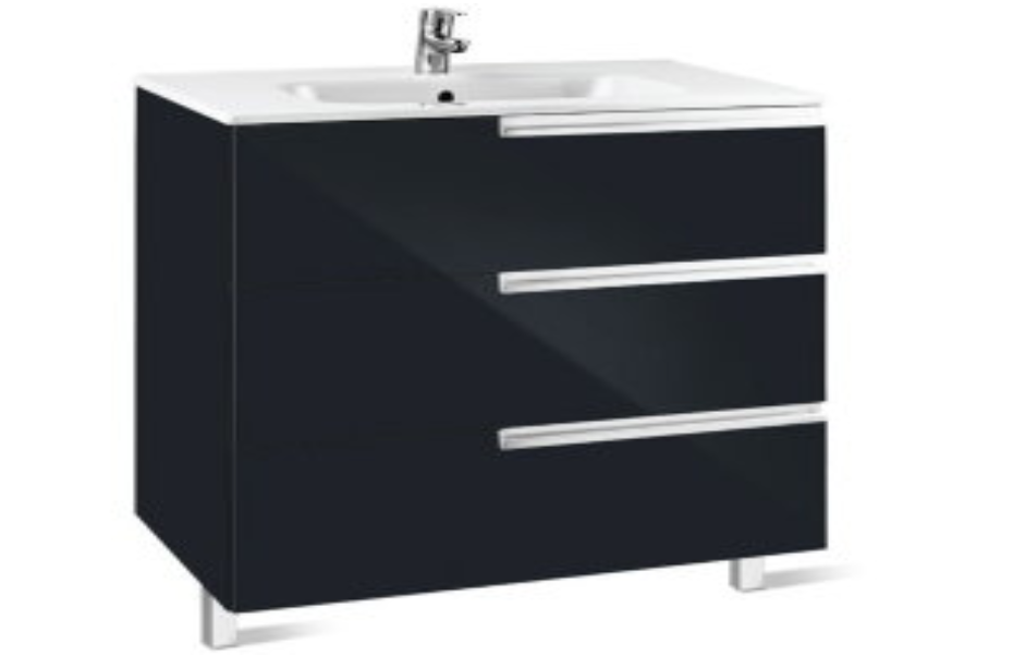 Шкаф под раковину Roca Victoria Nord Black Edition 60x45 ZRU9302832 АКВАМЕТРИЯ