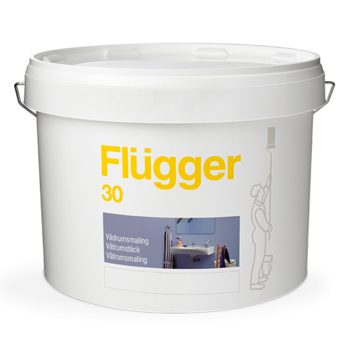Акриловая полуматовая влагостойкая краска Flugger Wet Room Paint base 1, 2,8л КРАСКИ FLUGGER