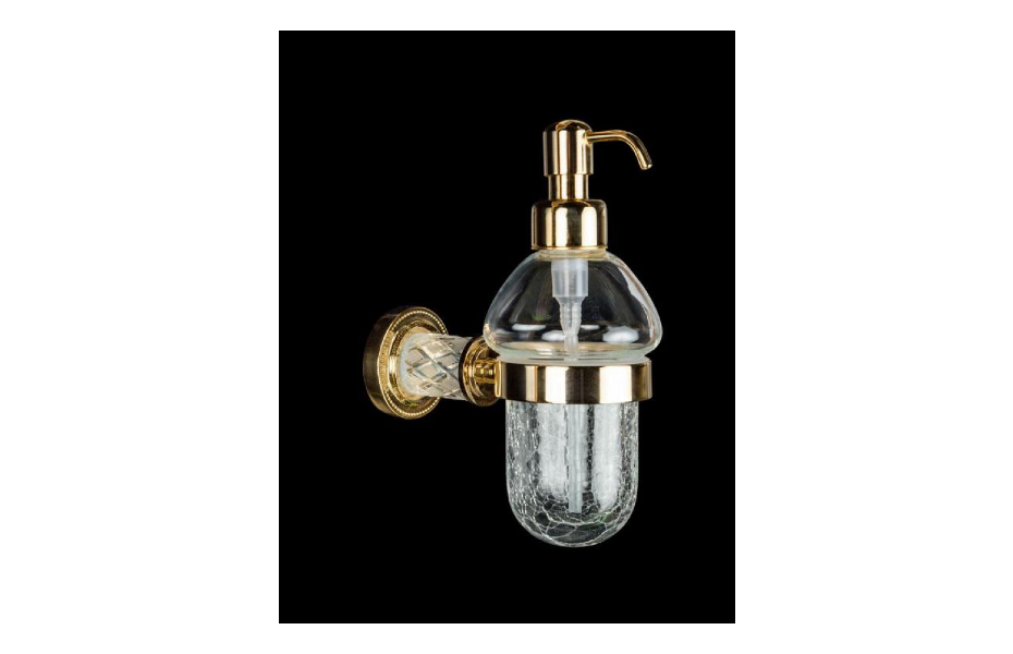 BOHEME Murano Crystal Настенный диспенсер, золото АТЕЛЬЕ ВАННОЙ КОМНАТЫ. САМАРА