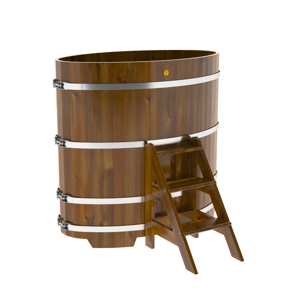 Купель BENTWOOD Лиственница Морёная Рустик (0,8*1,42*1,4 м.) ПАР МАСТЕР
