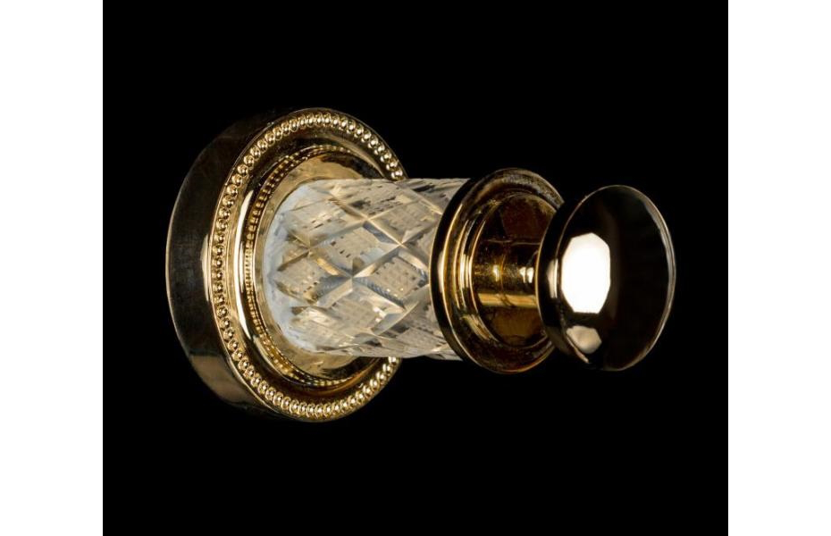 BOHEME Murano Crystal Крючок для полотенец, золото АТЕЛЬЕ ВАННОЙ КОМНАТЫ. САМАРА