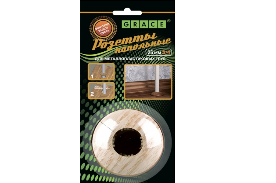 Обвод для труб Rico Leo 43мм ПЛИНТУС ХОЛЛ