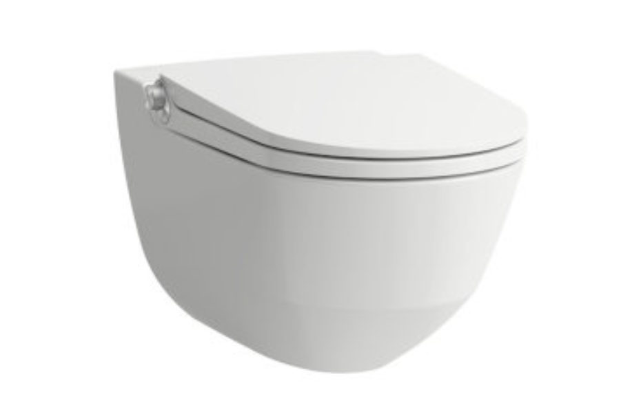 Унитаз подвесной Laufen Riva безободковый с пультом дистанционного управления 8.2069.1.400.000.1 АКВАМЕТРИЯ