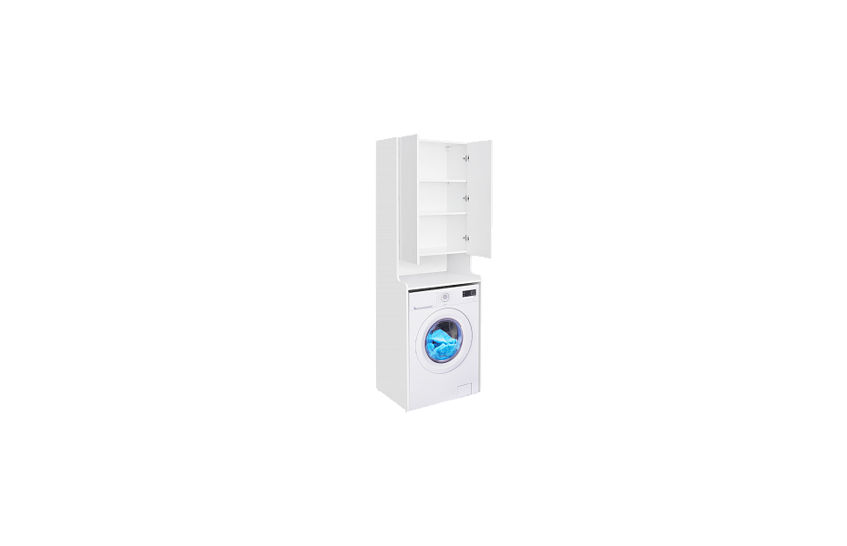 Шкафчик Aquaton Лондри белый, для стиральной машины 1A260503LH010 МОСПЛИТКА