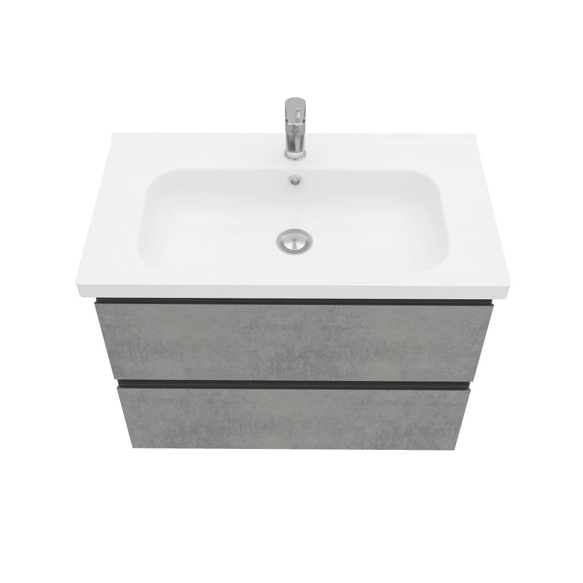 Тумба подвесная ELECTRA 80 под умыв-к Creavit Ideal 80, хромикс серебро, LE-WCAB-80-123 56,50x77,40, светло-серый LAPARET