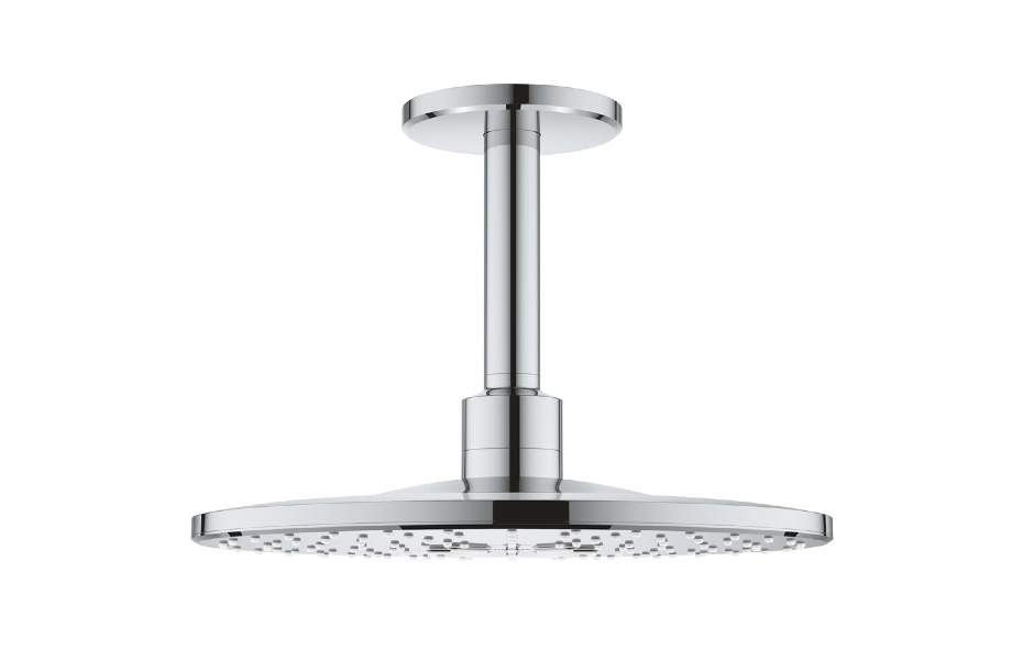 GROHE Rainshower 310 SmartActive Верхний душ (круглый, 2 режима струи) с потолочным душевым кронштейном 142 мм, хром АТЕЛЬЕ ВАННОЙ КОМНАТЫ. САМАРА