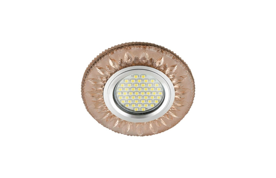 ВСТРАИВАЕМЫЙ СВЕТИЛЬНИК FAMETTO LUCIOLE DLS-L141 GU5.3 GLASSY/LIGHT TEA MNOGOROZETOK - МНОГОРОЗЕТОК