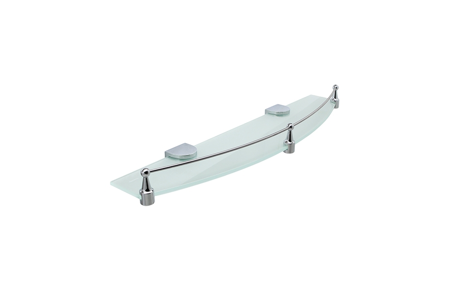 WasserKRAFT Kammel K-8344 (ранее К-8324) Полка стеклянная с бортиком АТЕЛЬЕ ВАННОЙ КОМНАТЫ. САМАРА
