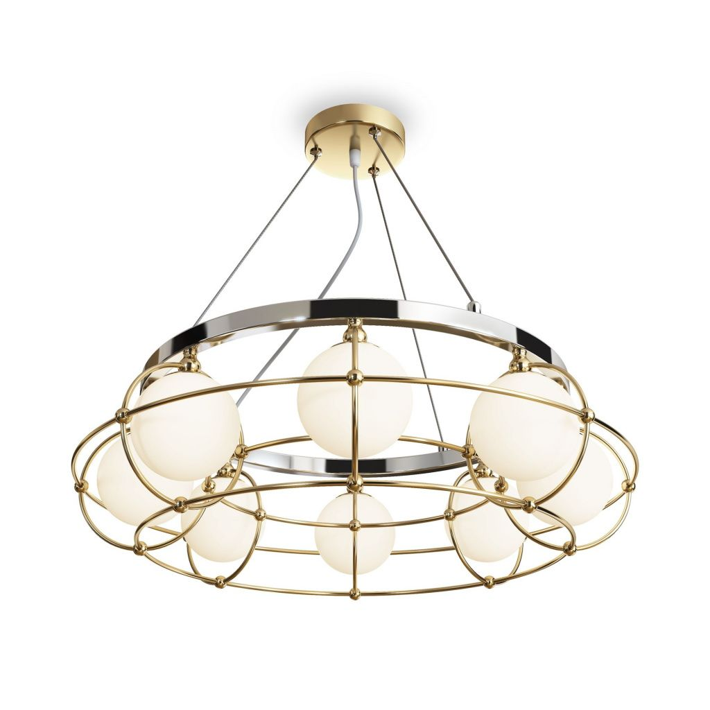 Подвесная люстра Maytoni Carcass MOD312PL-08GCH MAYTONI