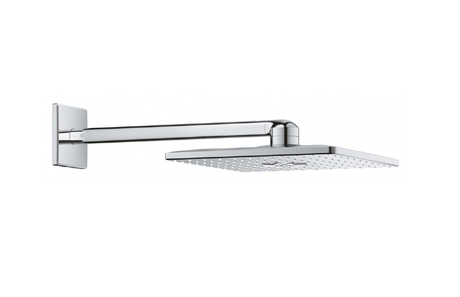 GROHE Rainshower 310 SmartActive Cube Верхний душ (квадратный, 2 режима струи) с душевым кронштейном 400 мм, хром АТЕЛЬЕ ВАННОЙ КОМНАТЫ. САМАРА