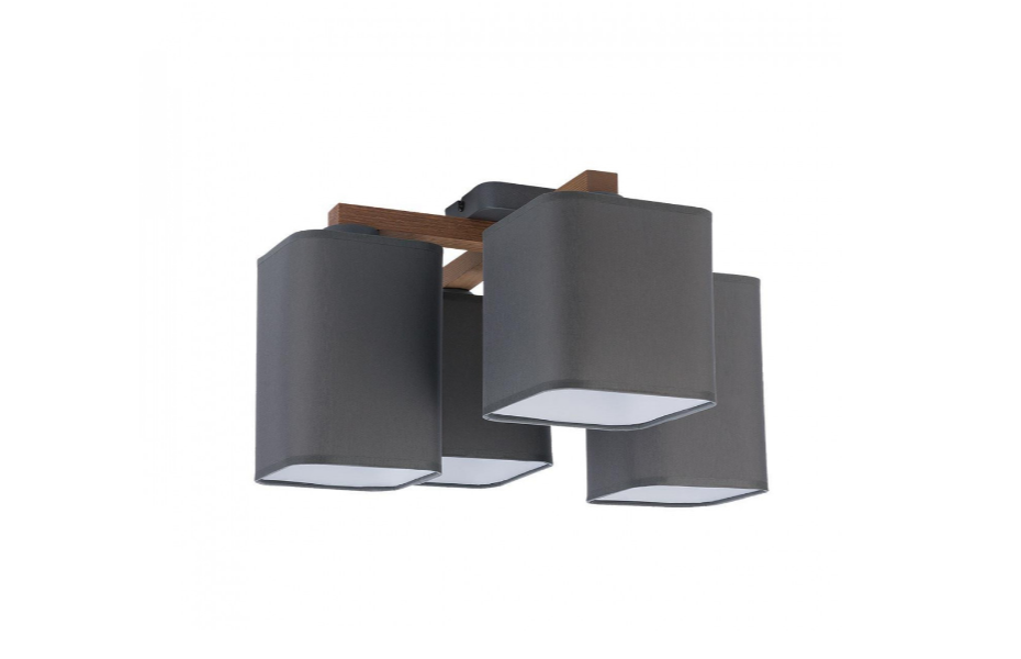 ПОТОЛОЧНЫЙ СВЕТИЛЬНИК TK LIGHTING 4166 TORA GRAY MNOGOROZETOK - МНОГОРОЗЕТОК