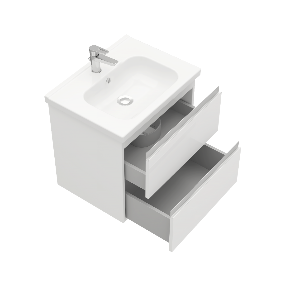 Тумба подвесная ELECTRA 70 под умыв-к Creavit Ideal 70, белый глянец, LE-WCAB-70-01 56,50x66,60 LAPARET