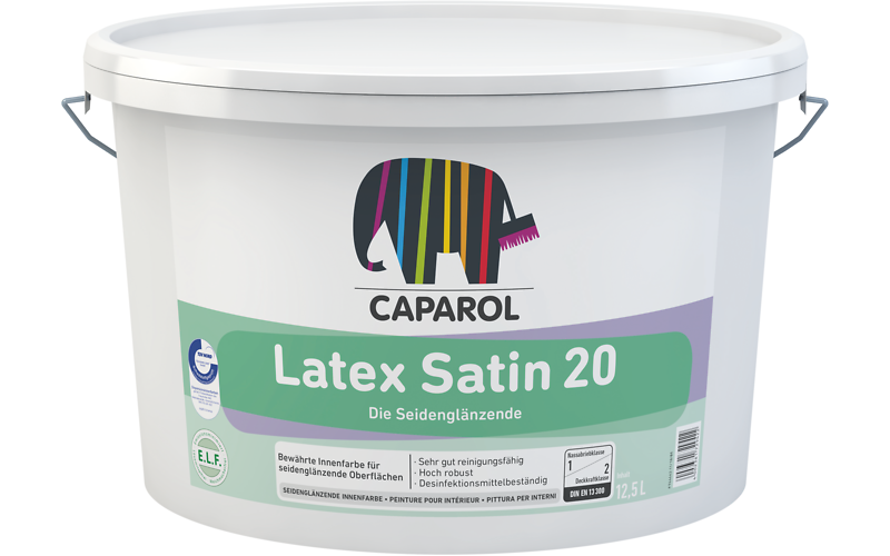 Краска водно-дисперсионная для внутренних работ Caparol Latex Satin 20 База 3, 11,75 л КАПАРОЛ ЦЕНТР САМАРА