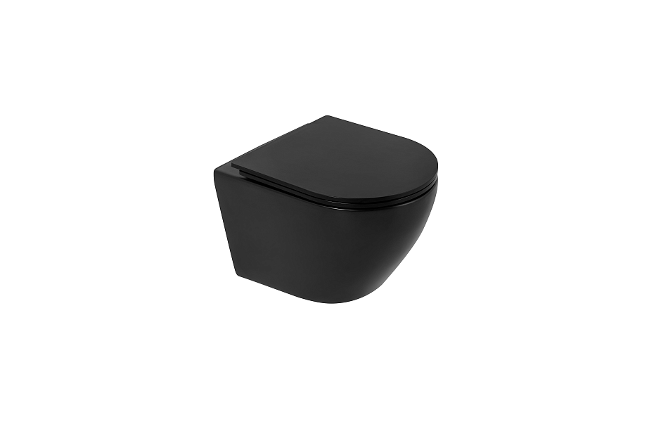 Унитаз подвесной BelBagno Colorato BB062CHR-MB черный МОСПЛИТКА