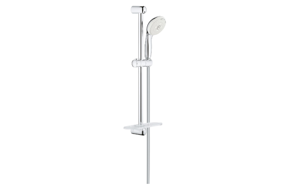GROHE New Tempesta Душевой гарнитур III с полочкой, душевая штанга 600 мм, 9,5 л/мин АТЕЛЬЕ ВАННОЙ КОМНАТЫ. САМАРА