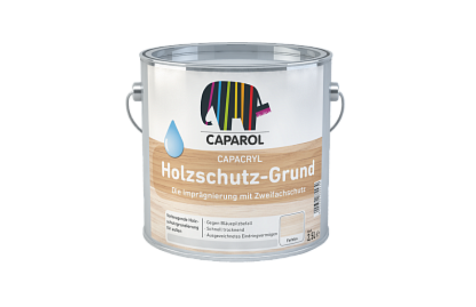 Грунт с биоцидами Caparol Capacryl Holzschutz-Grund (бесцветный, 2,5 л.) КАПАРОЛ ЦЕНТР САМАРА