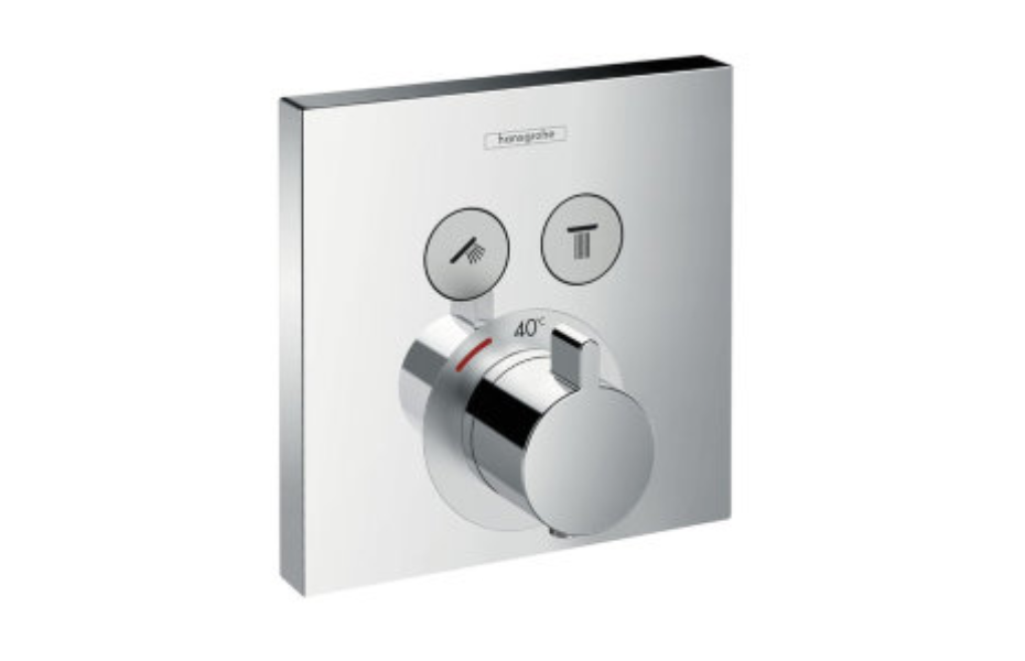 Термостат с двумя запорными вентилями Hansgrohe ShowerSelect 15763000 АКВАМЕТРИЯ