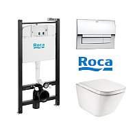 ПЭК ROCA GAP Rimless с инсталяцией и кнопкой ROCA (Испания) АКВАРИУМ