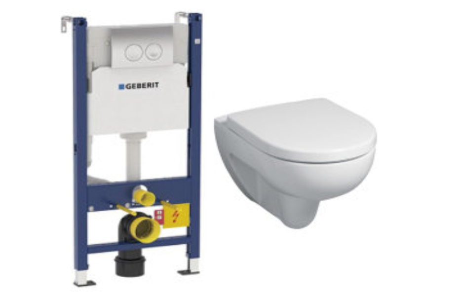 Комплект инсталляции GEBERIT 458.124.21.1 + унитаз Keramag Renova Nr.1 Rimfree 203050 АКВАМЕТРИЯ