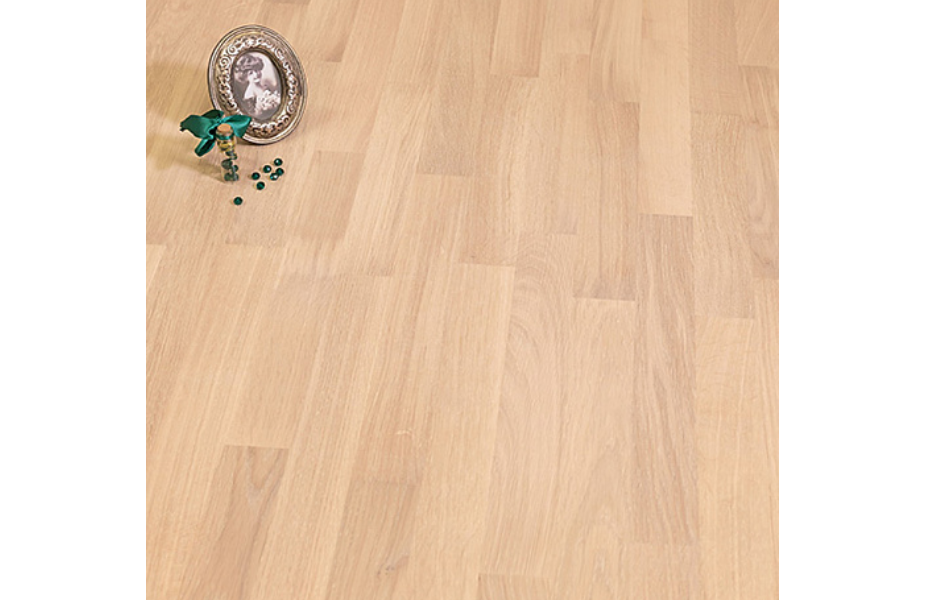 Паркетная доска Upofloor Дуб Уайт Шелк белый матовый трехполосный Oak White Chalk Matt 3S ПОЛ СТРАНЫ
