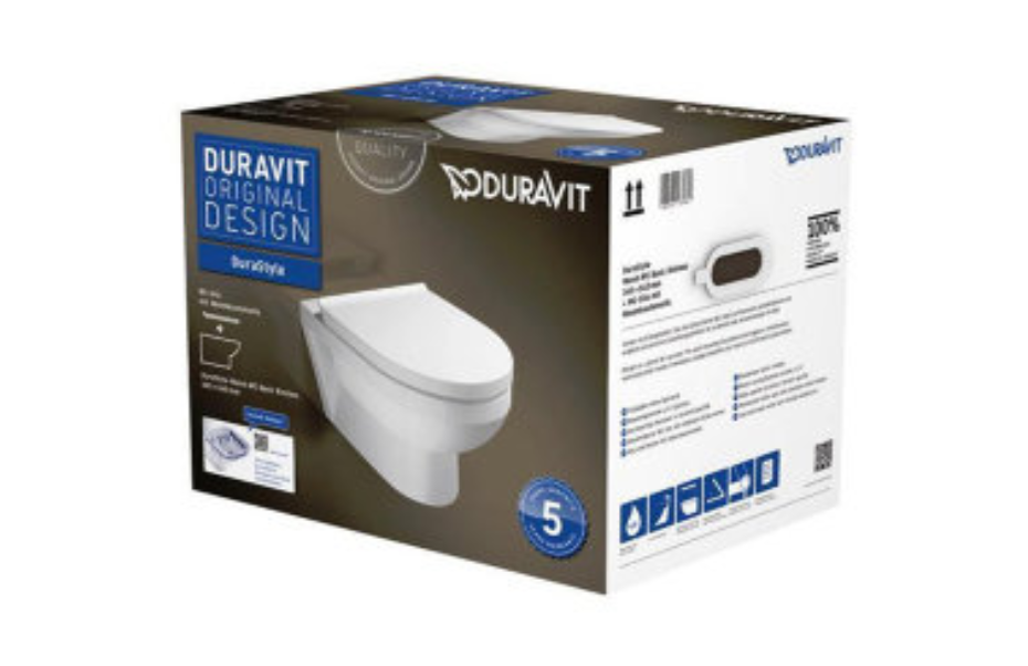Унитаз подвесной Duravit Durastyle Basic Rimless (с крышкой SoftClose) 45620900A1 АКВАМЕТРИЯ
