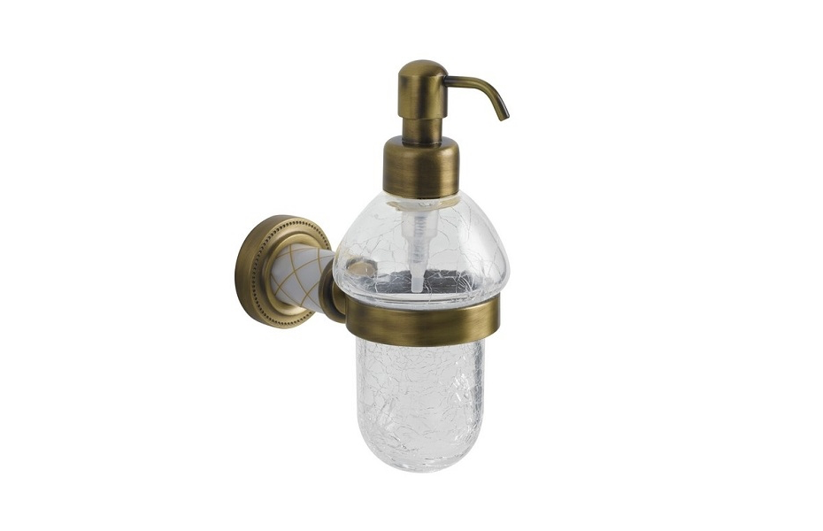 BOHEME Murano Диспенсер для мыла, настенный, бронза АТЕЛЬЕ ВАННОЙ КОМНАТЫ. САМАРА