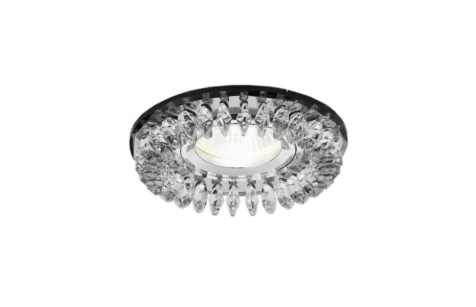 ВСТРАИВАЕМЫЙ СВЕТИЛЬНИК AMBRELLA LIGHT CRYSTAL K220 BK MNOGOROZETOK - МНОГОРОЗЕТОК