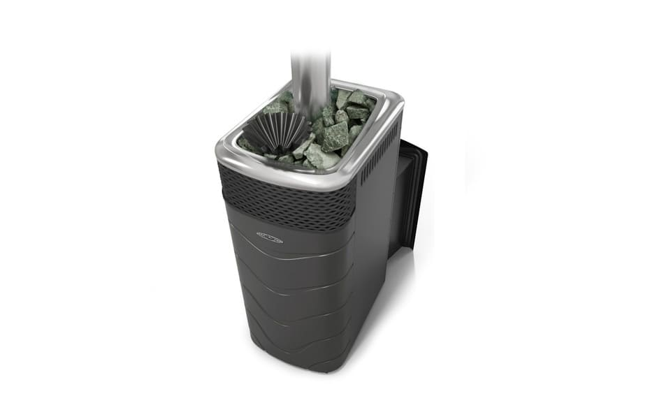 Печь банная TMF Гейзер XXL 2017 Inox Витра ЗК (Антрацит) (12-24 м³; 39/57 кг.; 3 мм.; D115 мм.) ПАР МАСТЕР