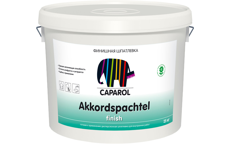 Шпатлевка для внутренних работ Caparol Akkordspachtel finish КАПАРОЛ ЦЕНТР САМАРА